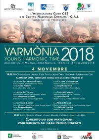 Yarmonia 2018 – Seminario corale